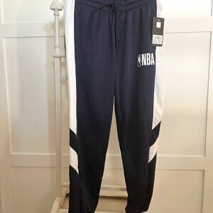 BNWT NBA Striped Sweatpants in classic deep-rich navy / white (S)